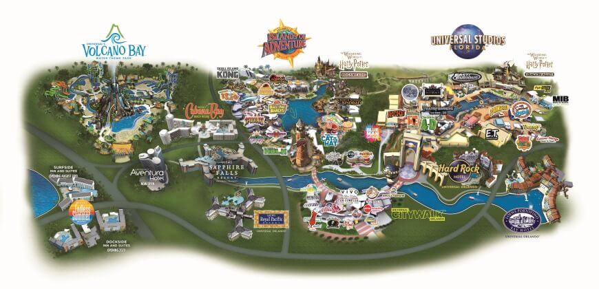 Map of Universal Orlando Resort