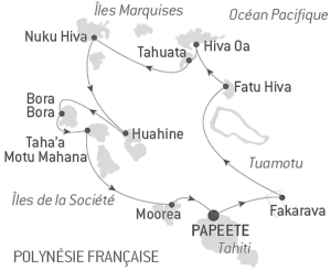 circuit en croisière Polynésie Française: Les iles de la société, Les Marquises , les Tuoamotus avec Ponant sur le Paul Gauguin