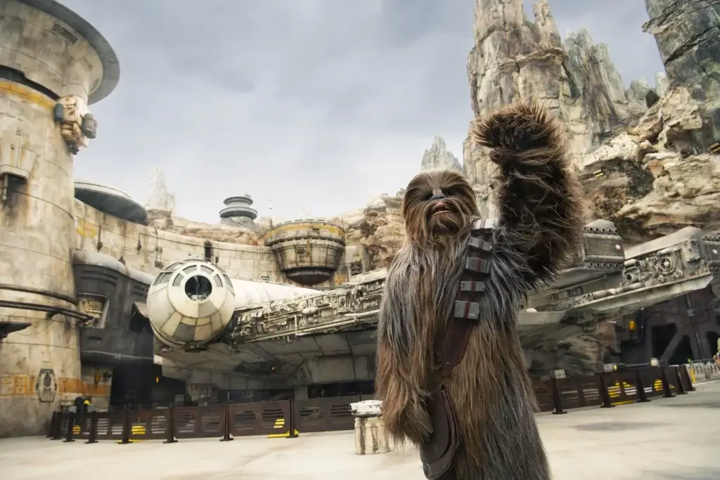 Star War: Galaxy's Edge et Chewbacca à Disneyland Resort en Californie