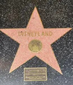 Étoile de Disneyland Californie sur Hollywood Boulevard à Los Angeles