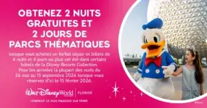 promotion Walt Disney World été 2026 pour les familles