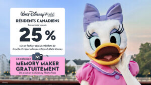 Profitez d'une offre promotionnelle sur votre séjour au Walt Disney World